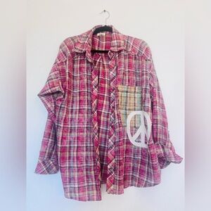 POL Vibrant Plaid Shirt